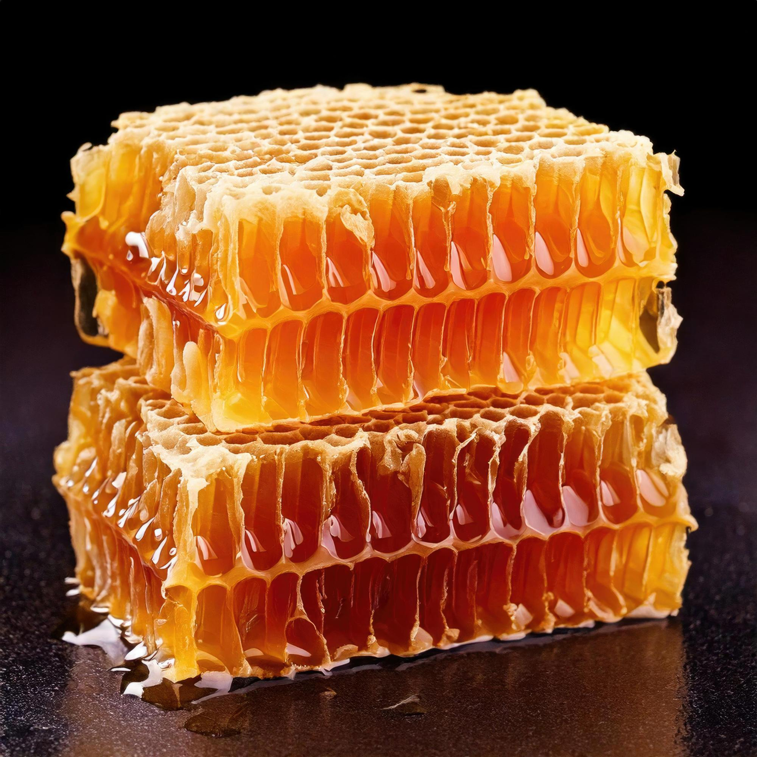 Bal ile dolu petek hücreleri; kesme petek balı